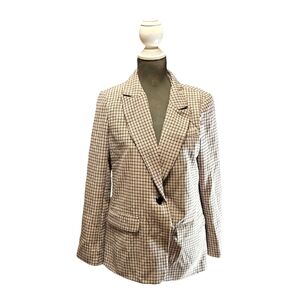 Vince Camuto Brown, Black, and Cream Blazer NWT Size Medium
